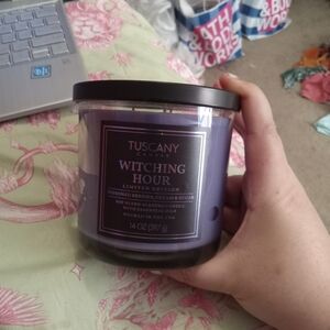 New Tuscany Candle Witching Hour Three Wick Candle